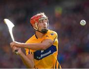 28 July 2018; Peter Duggan scores a point for Clare during the GAA Hurling All-Ireland Senior Championship semi-final match between Galway and Clare at Croke Park in Dublin. Photo by Ray McManus/Sportsfile