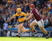 28 July 2018; Colm Galvin of Clare in action against Jonathan Glynn of Galway during the GAA Hurling All-Ireland Senior Championship semi-final match between Galway and Clare at Croke Park in Dublin. Photo by Ray McManus/Sportsfile