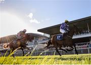 30 July 2018; Uradel, with Aubrey McMahon up, crosses the line to win the Connacht Hotel (Q.R.) Handicap, ahead of second place Limini, with Patrick Mullins up, during the Galway Races Summer Festival 2018, in Ballybrit, Galway. Photo by Seb Daly/Sportsfile
