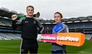 31 July 2018; Noel McGrath of Tipperary, left, and Sharon Courtney of Monaghan in attendance during the launch of the Drink Less, Gain More campaign, and GAA/HSE Health Theme Day, at Croke Park in Dublin. Photo by Sam Barnes/Sportsfile