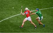 29 July 2018; Pat Horgan of Cork in action against Mike Casey of Limerick during the GAA Hurling All-Ireland Senior Championship semi-final match between Cork and Limerick at Croke Park in Dublin. Photo by Brendan Moran/Sportsfile