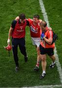 29 July 2018; Daniel Kearney of Cork leeaves the pitch with an injury during the GAA Hurling All-Ireland Senior Championship semi-final match between Cork and Limerick at Croke Park in Dublin. Photo by Brendan Moran/Sportsfile