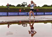 28 July 2018; Kate Veale of West Waterford A.C., Co. Waterford, on her way to winning the Senior Women 5km Walk event during the Irish Life Health National Senior T&F Championships Day 1 at Morton Stadium in Santry, Dublin. Photo by Sam Barnes/Sportsfile