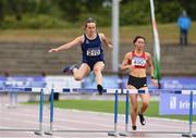 28 July 2018; Miriam Daly of Carrick-on-Suir A.C., Co. Waterford, competing in the Senior Women 100mH during the Irish Life Health National Senior T&F Championships Day 1 at Morton Stadium in Santry, Dublin. Photo by Sam Barnes/Sportsfile