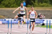28 July 2018; Paul Byrne of St Abbans A.C., Co. Carlow, competing in the Senior Men 400mH during the Irish Life Health National Senior T&F Championships Day 1 at Morton Stadium in Santry, Dublin. Photo by Sam Barnes/Sportsfile