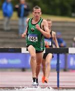 28 July 2018; Adam Kirk-Smith of Derry Track Club, Co. Derry,  on his way to winning the Senior Men 3000m S/C event during the Irish Life Health National Senior T&F Championships Day 1 at Morton Stadium in Santry, Dublin. Photo by Sam Barnes/Sportsfile