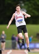 28 July 2018; Oisin Taylor of Crusaders A.C., Co. Dublin, competing in the Senior Men Triple Jump event during the Irish Life Health National Senior T&F Championships Day 1 at Morton Stadium in Santry, Dublin. Photo by Sam Barnes/Sportsfile