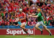 29 July 2018; Shane Kingston of Cork in action against Richie English of Limerick during the GAA Hurling All-Ireland Senior Championship semi-final match between Cork and Limerick at Croke Park in Dublin. Photo by Piaras Ó Mídheach/Sportsfile