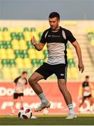 1 August 2018; Michael Duffy during a Dundalk training session at the AEK Arena in Larnaca, Cyprus. Photo by Stephen McCarthy/Sportsfile