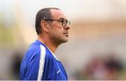 1 August 2018; Chelsea manager Maurizio Sarri during the International Champions Cup match between Arsenal and Chelsea at the Aviva Stadium in Dublin. Photo by Ramsey Cardy/Sportsfile