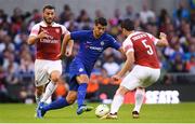 1 August 2018; Álvaro Morata of Chelsea in action against Sokratis Papastathopoulos of Arsenal during the International Champions Cup match between Arsenal and Chelsea at the Aviva Stadium in Dublin. Photo by Ramsey Cardy/Sportsfile
