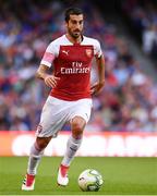 1 August 2018; Henrikh Mkhitaryan of Arsenal during the International Champions Cup 2018 match between Arsenal and Chelsea at the Aviva Stadium in Dublin. Photo by Sam Barnes/Sportsfile