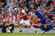 1 August 2018; Mesut Özil of Arsenal in action against Jorginho of Chelsea during the International Champions Cup 2018 match between Arsenal and Chelsea at the Aviva Stadium in Dublin. Photo by Sam Barnes/Sportsfile