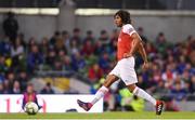 1 August 2018; Mohamed Elneny of Arsenal during the International Champions Cup match between Arsenal and Chelsea at the Aviva Stadium in Dublin. Photo by Ramsey Cardy/Sportsfile