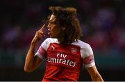1 August 2018; Mattéo Guendouzi of Arsenal reacts to a decision during the International Champions Cup match between Arsenal and Chelsea at the Aviva Stadium in Dublin.  Photo by Sam Barnes/Sportsfile