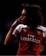 1 August 2018; Mattéo Guendouzi of Arsenal reacts to a decision during the International Champions Cup match between Arsenal and Chelsea at the Aviva Stadium in Dublin.  Photo by Sam Barnes/Sportsfile