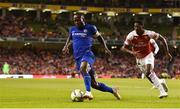 1 August 2018; Victor Moses of Chelsea in action against Ainsley Maitland-Niles of Arsenal during the International Champions Cup match between Arsenal and Chelsea at the Aviva Stadium in Dublin.  Photo by Sam Barnes/Sportsfile