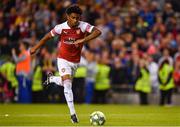 1 August 2018; Reiss Nelson of Arsenal during the International Champions Cup match between Arsenal and Chelsea at the Aviva Stadium in Dublin.  Photo by Sam Barnes/Sportsfile