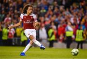 1 August 2018; Mattéo Guendouzi of Arsenal during the International Champions Cup match between Arsenal and Chelsea at the Aviva Stadium in Dublin.  Photo by Sam Barnes/Sportsfile