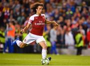 1 August 2018; Mattéo Guendouzi of Arsenal during the International Champions Cup match between Arsenal and Chelsea at the Aviva Stadium in Dublin.  Photo by Sam Barnes/Sportsfile