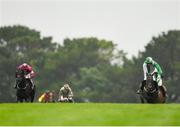 2 August 2018; Minella Beau, right, with Ruby Walsh up, races alongside Caltex, left, with Jack Kennedy up, on their way to winning the Guinness Beginners Steeplechase on Minella Beau during the Galway Races Summer Festival 2018, in Ballybrit, Galway. Photo by Seb Daly/Sportsfile