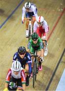 3 August 2018; Shannon McCurley of Ireland (green skins) competing in the Womens 10km Scratch Race final during day two of the 2018 European Championships at the Sir Chris Hoy Velodrome in Glasgow, Scotland. Photo by David Fitzgerald/Sportsfile