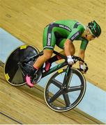 3 August 2018; Shannon McCurley of Ireland competing in the Womens 10km Scratch Race final during day two of the 2018 European Championships at the Sir Chris Hoy Velodrome in Glasgow, Scotland. Photo by David Fitzgerald/Sportsfile
