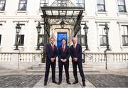 3 August 2018; Liverpool legends Ian Rush, Robbie Fowler and Jason McAteer visit Lord Mayor Nial Ring at Dublin's Mansion House to promote the Liverpool v Napoli game in Aviva Stadium on Saturday, August 4. Pictured from left is, Jason McAteer, Robbie Fowler and Ian Rush at the Liverpool Ambassadors visit to Dublin Lord Mayor at the Mansion House in Dublin. Photo by Eóin Noonan/Sportsfile