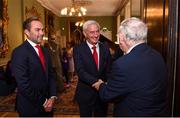 3 August 2018; Liverpool legends Ian Rush, Robbie Fowler and Jason McAteer visit Lord Mayor Nial Ring at Dublin's Mansion House to promote the Liverpool v Napoli game in Aviva Stadium on Saturday, August 4. Pictured is Ian Rush meeting FAI president Tony Fitzgerald at the Liverpool Ambassadors visit to Dublin Lord Mayor at the Mansion House in Dublin. Photo by Eóin Noonan/Sportsfile