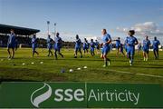 3 August 2018; Waterford players warm up prior to the SSE Airtricity League Premier Division match between Waterford and Cork City at the RSC in Waterford. Photo by Stephen McCarthy/Sportsfile