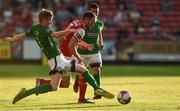 3 August 2018; Conan Byrne of St Patrick's Athletic in action against Kevin Lynch of Bray Wanderers during the SSE Airtricity League Premier Division match between St Patrick's Athletic and Bray Wanderers at Richmond Park in Dublin. Photo by Matt Browne/Sportsfile
