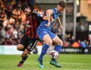 3 August 2018; Killian Brouder of Limerick in action against Dinny Corcoran of Bohemians during the SSE Airtricity League Premier Division match between Bohemians and Limerick at Dalymount Park in Dublin. Photo by Piaras Ó Mídheach/Sportsfile