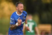 3 August 2018; Noel Hunt of Waterford celebrates after scoring his side's first goal during the SSE Airtricity League Premier Division match between Waterford and Cork City at the RSC in Waterford. Photo by Stephen McCarthy/Sportsfile