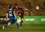 3 August 2018; Dan Casey of Bohemians in action against William Fitzgerald of Limerick during the SSE Airtricity League Premier Division match between Bohemians and Limerick at Dalymount Park in Dublin. Photo by Piaras Ó Mídheach/Sportsfile