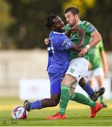 3 August 2018; Steven Beattie of Cork City in action against Stanley Aborah of Waterford during the SSE Airtricity League Premier Division match between Waterford and Cork City at the RSC in Waterford. Photo by Stephen McCarthy/Sportsfile