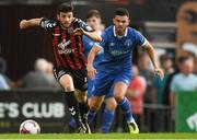 3 August 2018; Kevin Devaney of Bohemians in action against Darren Murphy of Limerick during the SSE Airtricity League Premier Division match between Bohemians and Limerick at Dalymount Park in Dublin. Photo by Piaras Ó Mídheach/Sportsfile