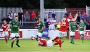 3 August 2018; Ian Turner of St Patrick's Athletic shoots to score his side's second goal during the SSE Airtricity League Premier Division match between St Patrick's Athletic and Bray Wanderers at Richmond Park in Dublin. Photo by Matt Browne/Sportsfile