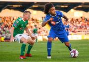 3 August 2018; Bastien Héry of Waterford in action against Conor McCormack of Cork City during the SSE Airtricity League Premier Division match between Waterford and Cork City at the RSC in Waterford. Photo by Stephen McCarthy/Sportsfile