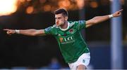 3 August 2018; Graham Cummins of Cork City celebrates after scoring his side's second goal during the SSE Airtricity League Premier Division match between Waterford and Cork City at the RSC in Waterford. Photo by Stephen McCarthy/Sportsfile