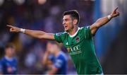 3 August 2018; Graham Cummins of Cork City celebrates after scoring his side's second goal during the SSE Airtricity League Premier Division match between Waterford and Cork City at the RSC in Waterford. Photo by Stephen McCarthy/Sportsfile