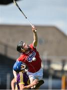 4 August 2018; Jack O'Connor of Cork in action against Shane Reck of Wexford during the Bord Gáis Energy GAA Hurling All-Ireland U21 Championship Semi-Final match between Cork and Wexford at Nowlan Park in Kilkenny. Photo by Matt Browne/Sportsfile