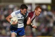 4 August 2018; Conor McManus of Monaghan in action against Declan Kyne of Galway during the GAA Football All-Ireland Senior Championship Quarter-Final Group 1 Phase 3 match between Galway and Monaghan at Pearse Stadium in Galway. Photo by Diarmuid Greene/Sportsfile