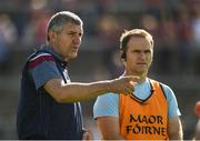 4 August 2018; Galway manager Kevin Walsh with selector Brian Silke prior the GAA Football All-Ireland Senior Championship Quarter-Final Group 1 Phase 3 match between Galway and Monaghan at Pearse Stadium in Galway. Photo by Diarmuid Greene/Sportsfile