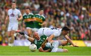 4 August 2018; Kieran Donaghy of Kerry in action against Mick O'Grady of Kildare during the GAA Football All-Ireland Senior Championship Quarter-Final Group 1 Phase 3 match between Kerry and Kildare at Fitzgerald Stadium in Killarney, Kerry. Photo by Brendan Moran/Sportsfile
