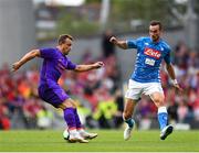 4 August 2018; Xherdan Shaqiri of Liverpool in action against Fabian Ruiz of Napoli during the Pre Season Friendly match between Liverpool and Napoli at the Aviva Stadium in Dublin. Photo by Seb Daly/Sportsfile
