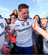 4 August 2018; Conor McManus of Monaghan celebrates following his side's victory in the GAA Football All-Ireland Senior Championship Quarter-Final Group 1 Phase 3 match between Galway and Monaghan at Pearse Stadium in Galway. Photo by Ramsey Cardy/Sportsfile