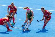 4 August 2018; Hannah Matthews of Ireland in action during the Women's Hockey World Cup Finals semi-final match between Ireland and Spain at the Lee Valley Hockey Centre in QE Olympic Park, London, England. Photo by Craig Mercer/Sportsfile