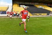 4 August 2018; Shane Kingston captain of Cork leads his team out before the Bord Gáis Energy GAA Hurling All-Ireland U21 Championship Semi-Final match between Cork and Wexford at Nowlan Park in Kilkenny. Photo by Matt Browne/Sportsfile