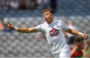 5 August 2018; Brian McLoughlin of Kildare celebrates scoring his side's first goal during the EirGrid GAA Football All-Ireland U20 Championship final match between Mayo and Kildare at Croke Park in Dublin. Photo by Piaras Ó Mídheach/Sportsfile