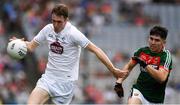 5 August 2018; Aaron Masterson of Kildare in action against Cathal Horan of Mayo during the EirGrid GAA Football All-Ireland U20 Championship final match between Mayo and Kildare at Croke Park in Dublin. Photo by Piaras Ó Mídheach/Sportsfile